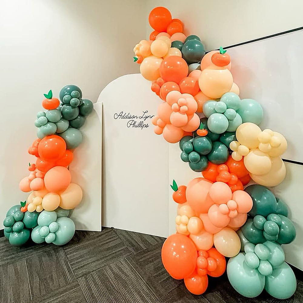 147Pcs Little Cutie Baby Shower Decorations, Orange Green Yellow Balloon Arch Garland Kit for A L... | Amazon (US)