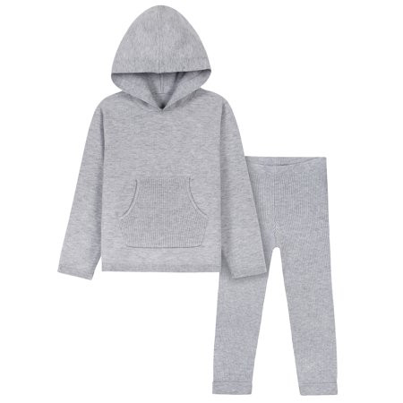 Modern Moments by Gerber® Baby & Toddler Boys or Girls Unisex Sweater Knit Hoodie and Pants, 2pc Out | Walmart (US)