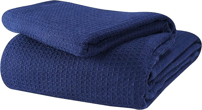 Glamburg 100% Cotton Thermal Blanket, Breathable Bed Blanket Twin Size, Soft Waffle Blanket, Twin... | Amazon (US)