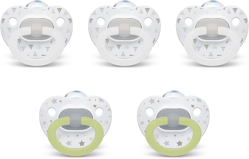 NUK Comfy Orthodontic Pacifiers, Timeless Collection, 6-18 Months, 5 Count | Amazon (US)