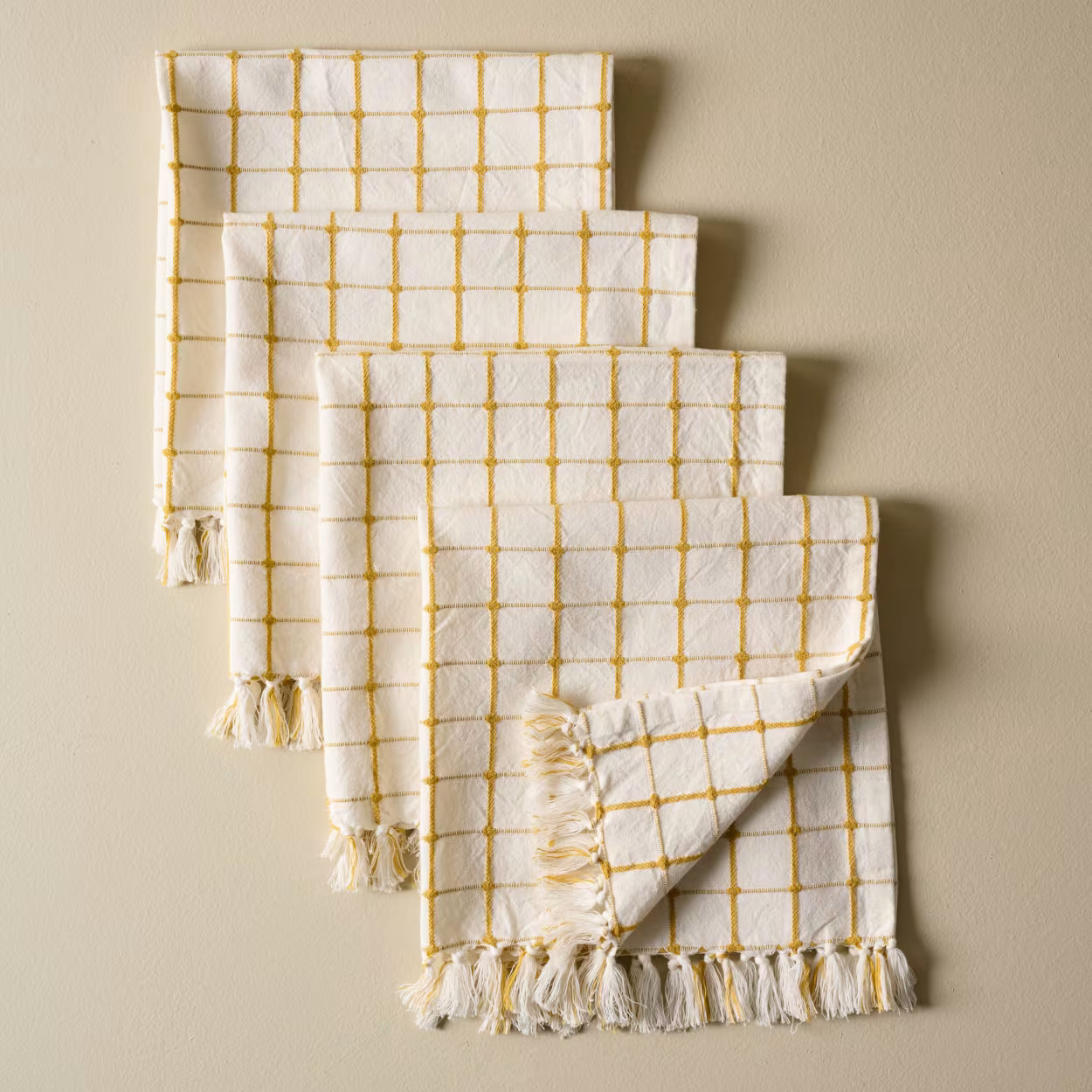 Sunshine Grid Napkin Set of Four | Magnolia