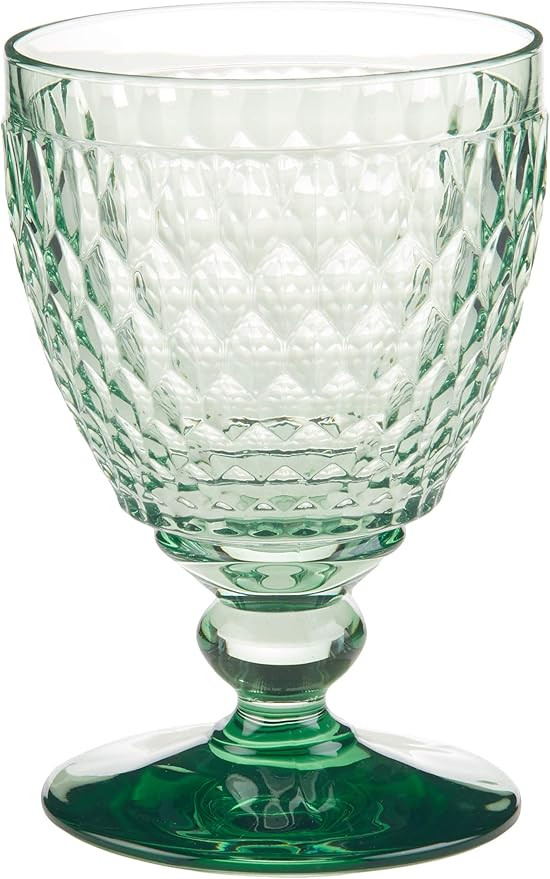 Villeroy & Boch Boston Green Crystal Goblets, Set of 4 | Amazon (US)