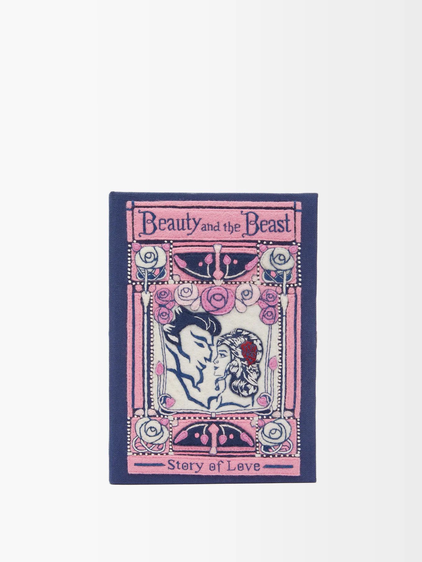 Beauty & the Beast embroidered-canvas clutch bag | Olympia Le-Tan | Matches (US)