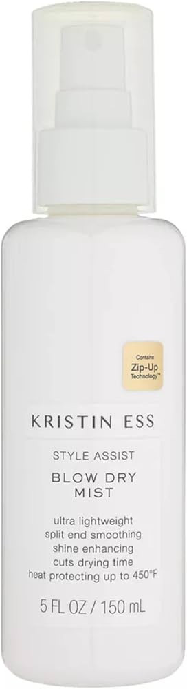 Kristin Ess Hydrating Heat Protection Spray for Hair - Blow Dry Frizz Control + Shine Enhancing -... | Amazon (US)