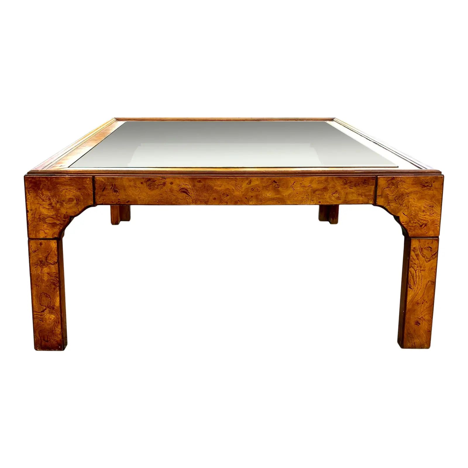 Mid-Century Modern Burl Wood Coffee Table | Chairish
