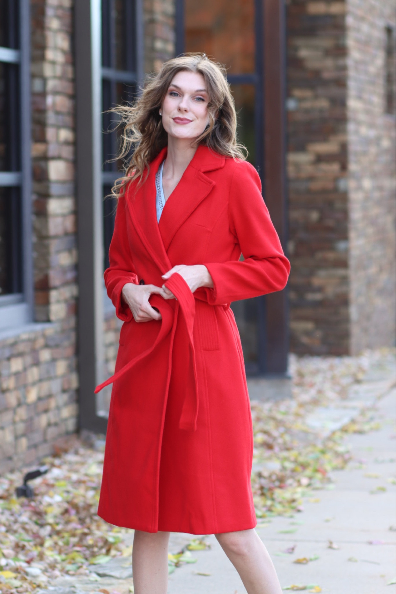 navy blue dress for baby girl Red Coat,cashmere Coat,full Length Wool Jacket,designer Coat,warm Cozy Coat,pleated  Dress Coat,wool Coat,plus Size Winter Coat,gift for Her main image 0