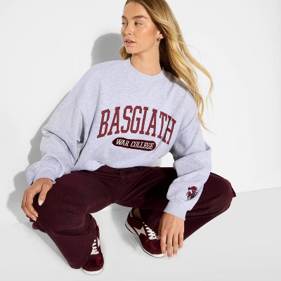 Women's Empyrean Basgiath War College Graphic Sweatshirt - Gray XXS (Target Exclusive) | Target