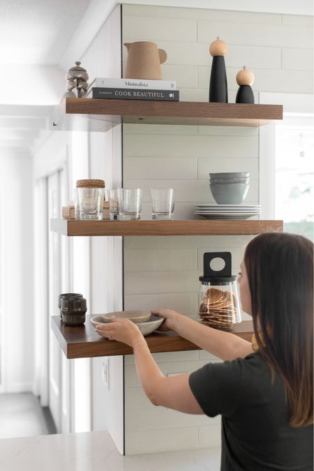 Styling open shelves can be intimidating! We like to add functional pieces to our kitchen shelves such as canisters! 

#LTKstyletip #LTKFind #LTKhome
