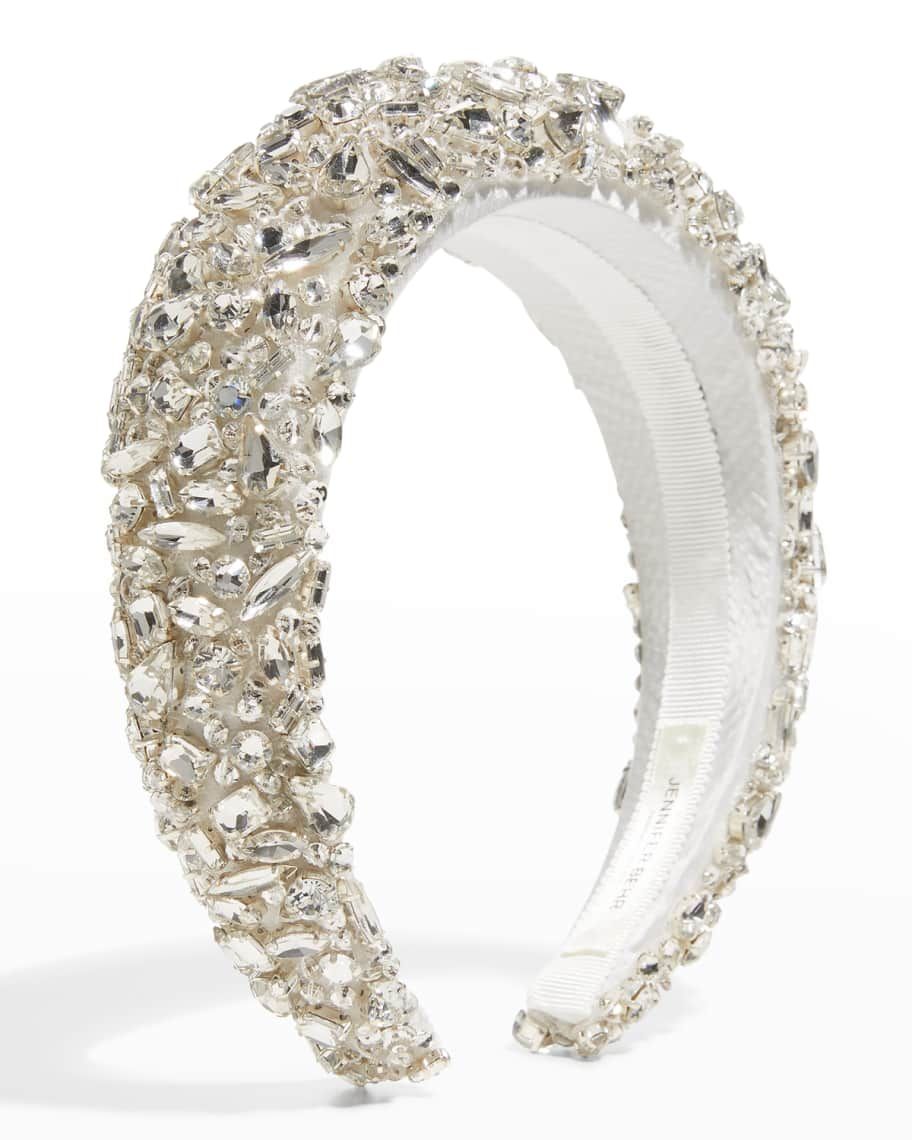 Jennifer Behr Medici Glass Crystals Headband | Neiman Marcus