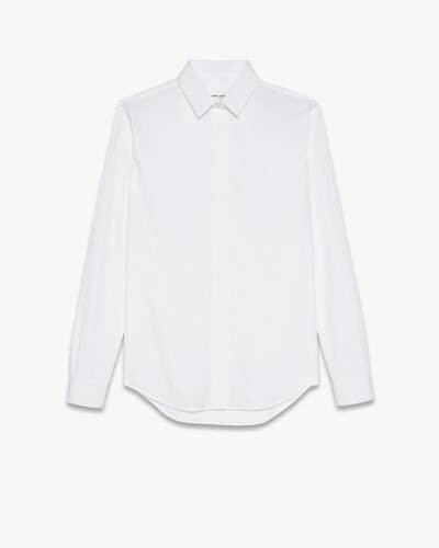 shirt in cotton poplin | Saint Laurent Inc. (Global)