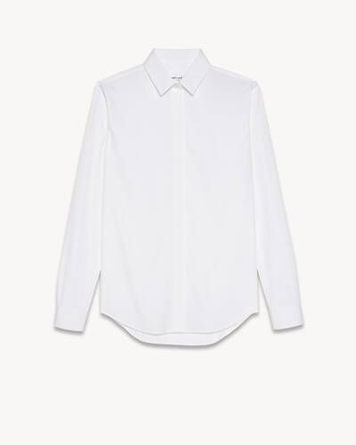 shirt in cotton poplin | Saint Laurent Inc. (Global)