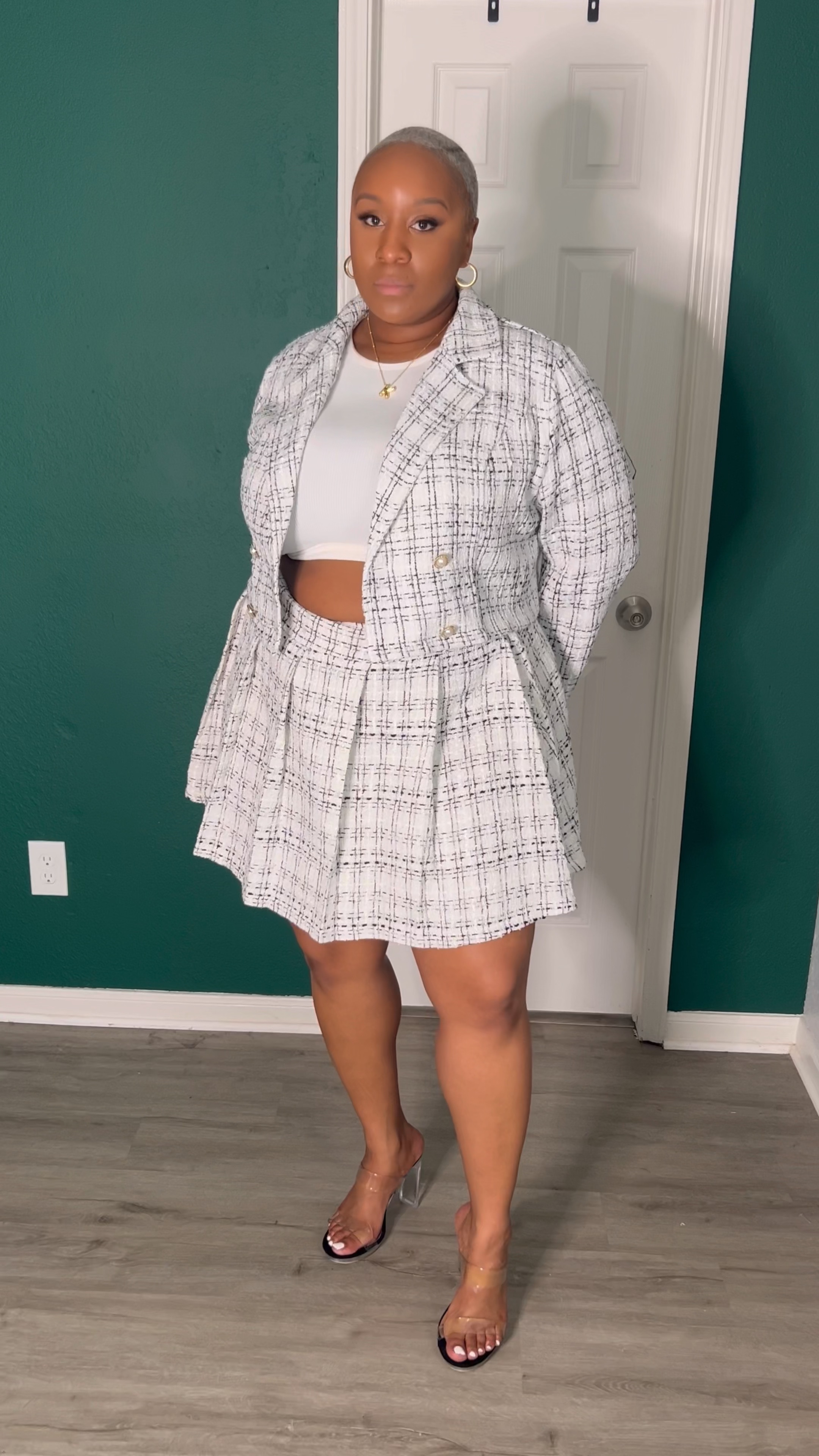 I’ve been seeking tweed outfits all over my timeline. This material is so chic and timeless I had to find a skirt set in plus size| Spring Outfit | Tweed Skirt | Tweed Set | Spring Time | Plus Size | | Curvy Style | 2X | Tweed Blazer 

#LTKstyletip #LTKVideo #LTKplussize