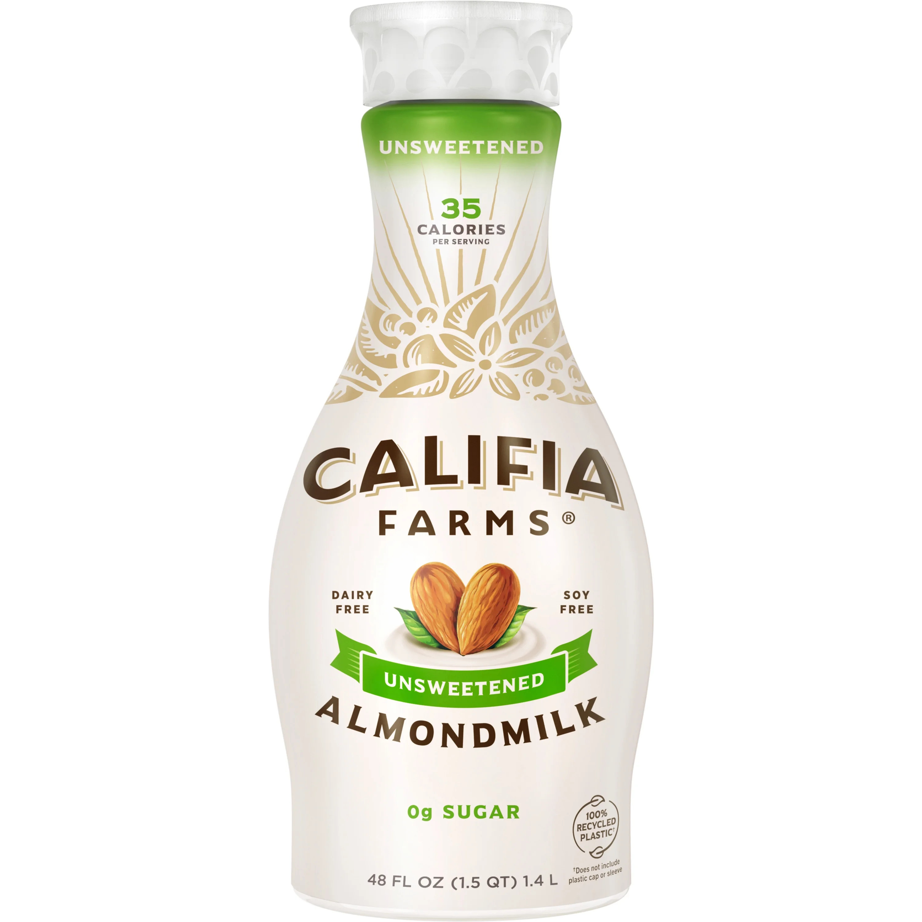 Califia Farms Unsweetened Almond Milk 48 Fluid Ounces - Walmart.com | Walmart (US)
