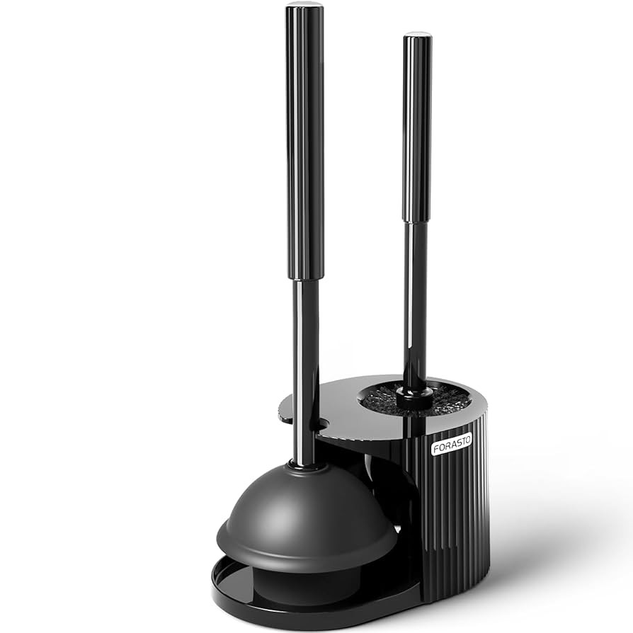 2 in 1 Toilet Plunger and Brush Set，Extended Handle Plunger，Toilet Bowl Brush Plunger Set,Bat... | Amazon (US)