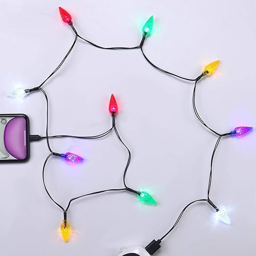 LED Christmas Light iPhone Charger Cord USB C Type C Charging Cable Gift for iPhone 17/16/16 Pro/... | Amazon (US)