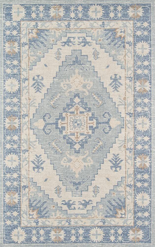 Momeni Anatolia Wool and Nylon Area Rug 2' X 3' Blue | Amazon (US)