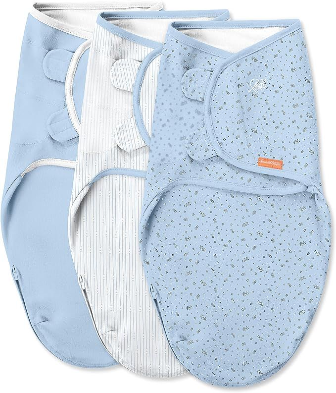 SwaddleMe by Ingenuity Easy Change Swaddle with Easy Change Zipper in Size Small/Medium, For Baby... | Amazon (US)