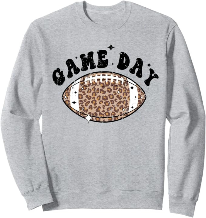 Game Day Leopard Football Sweatshirt | Amazon (US)