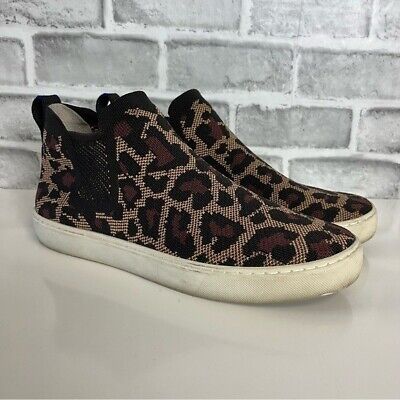 Womens Rothy’s Wildcat Leopard Chelsea Ankle Booties  Pull On Animal Print 9.5 | eBay US