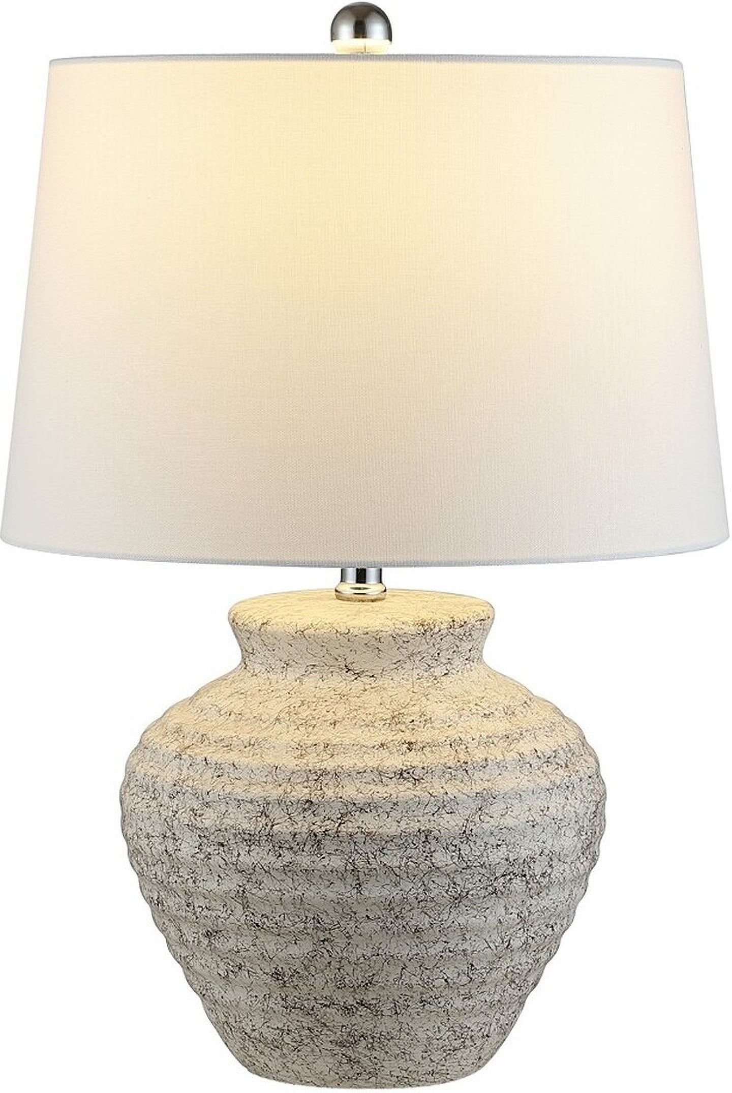 Ledger Ceramic Table Lamp in Light Grey | 1stopbedrooms