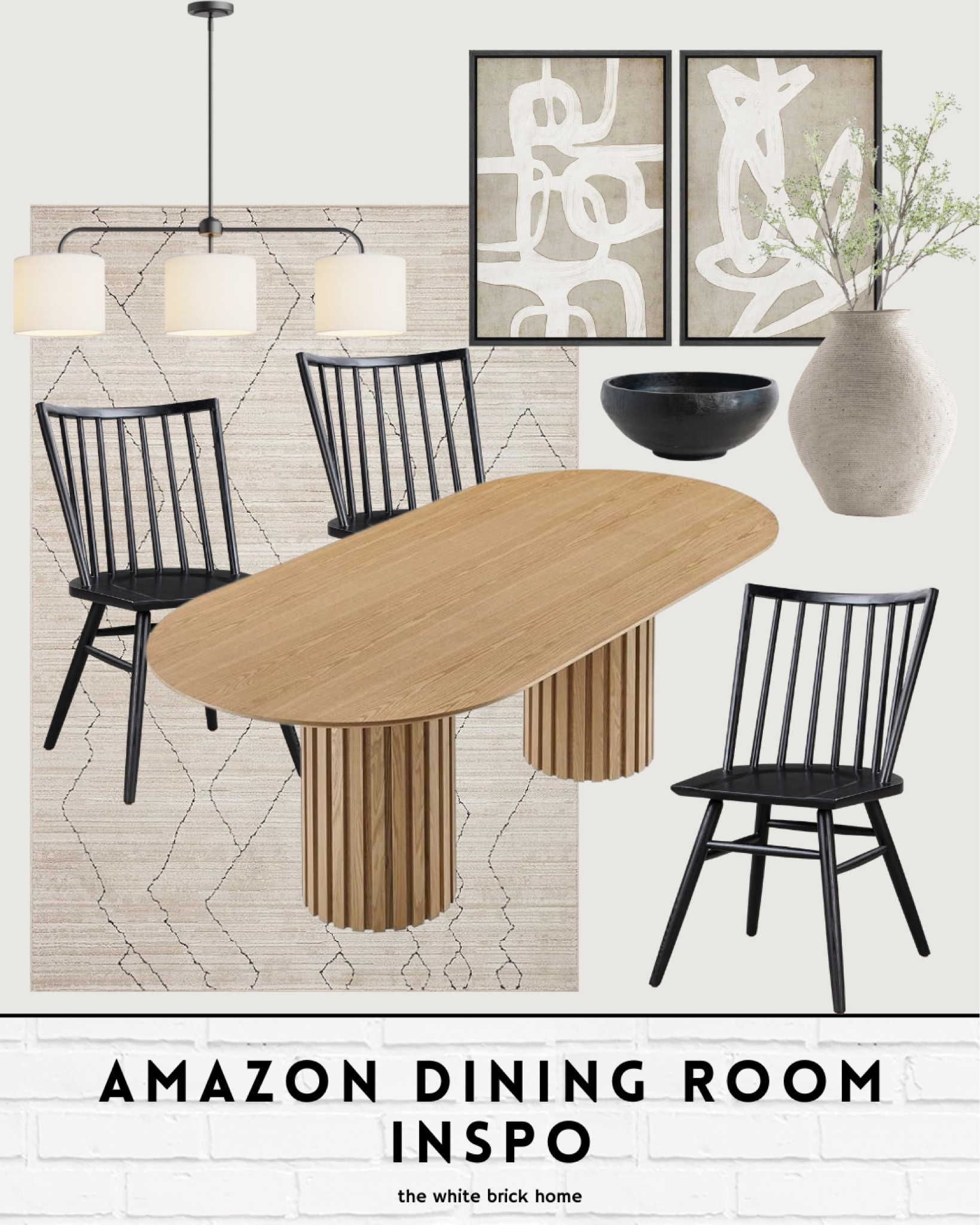 I love this dining room table, and these chairs are a steal compared to other designer websites! 

Dining room, dining room table, Amazon, Amazon home, white oak table, black dining room chairs, dining room chairs, wall art, dining room inspo, dining room furniture, home decor, home decor dining room, dining room lighting, chandelier, affordable. 

#LTKStyleTip #LTKFindsUnder100 #LTKHome