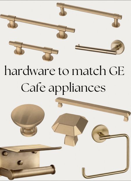 Our champagne bronze hardware. All is affordable and matched the Delta faucets and cafe appliances. Kitchen cabinet pulls. Drawer pulls. Knobs. 

#LTKFind #LTKunder50 #LTKhome