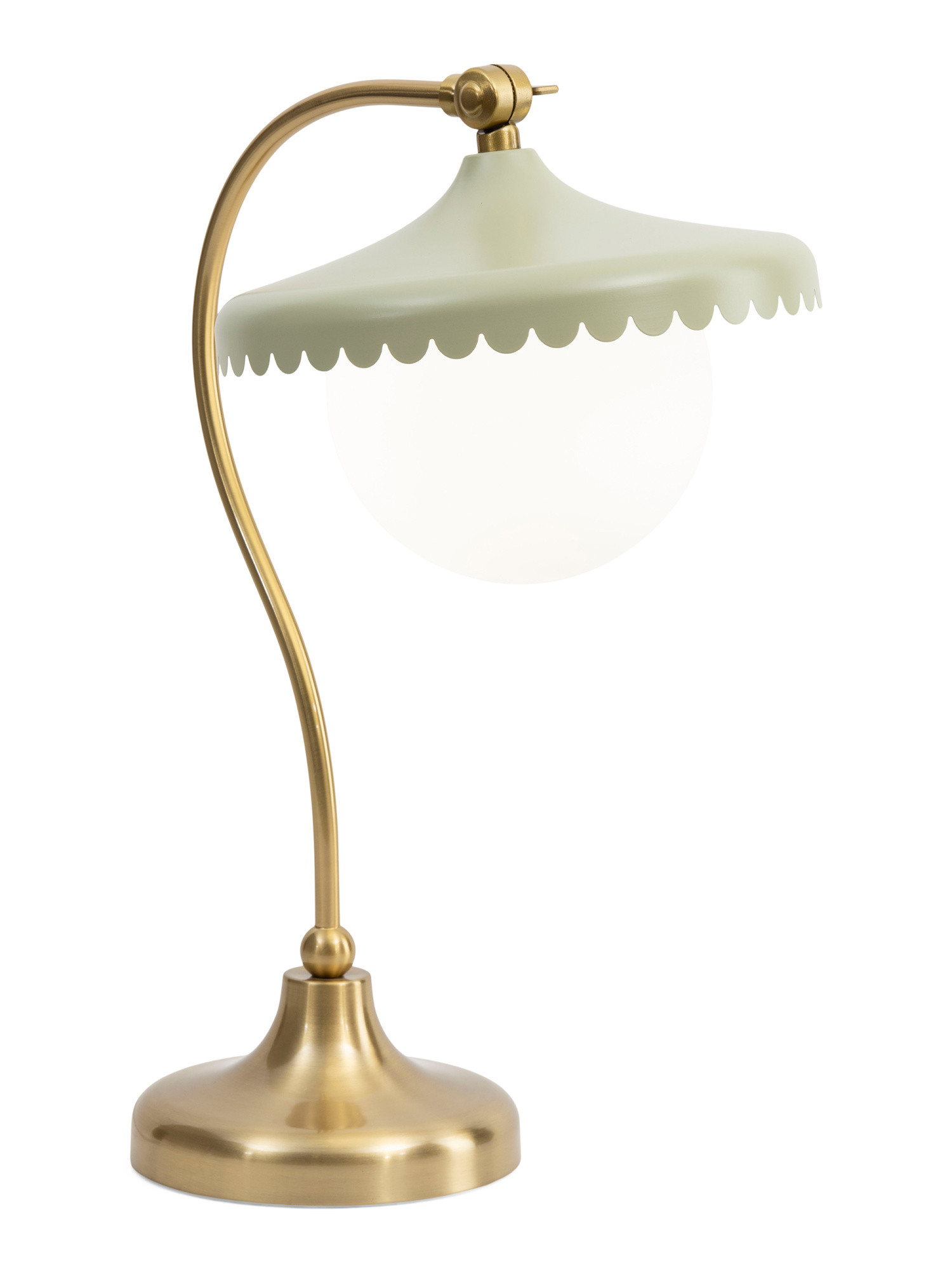 19in Scalloped Metal Shade Table Lamp | TJ Maxx