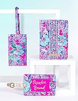 Lilly Pulitzer Vegan Leather Passport Holder, Cute Passport Cover, Travel Wallet with Credit Card... | Amazon (US)