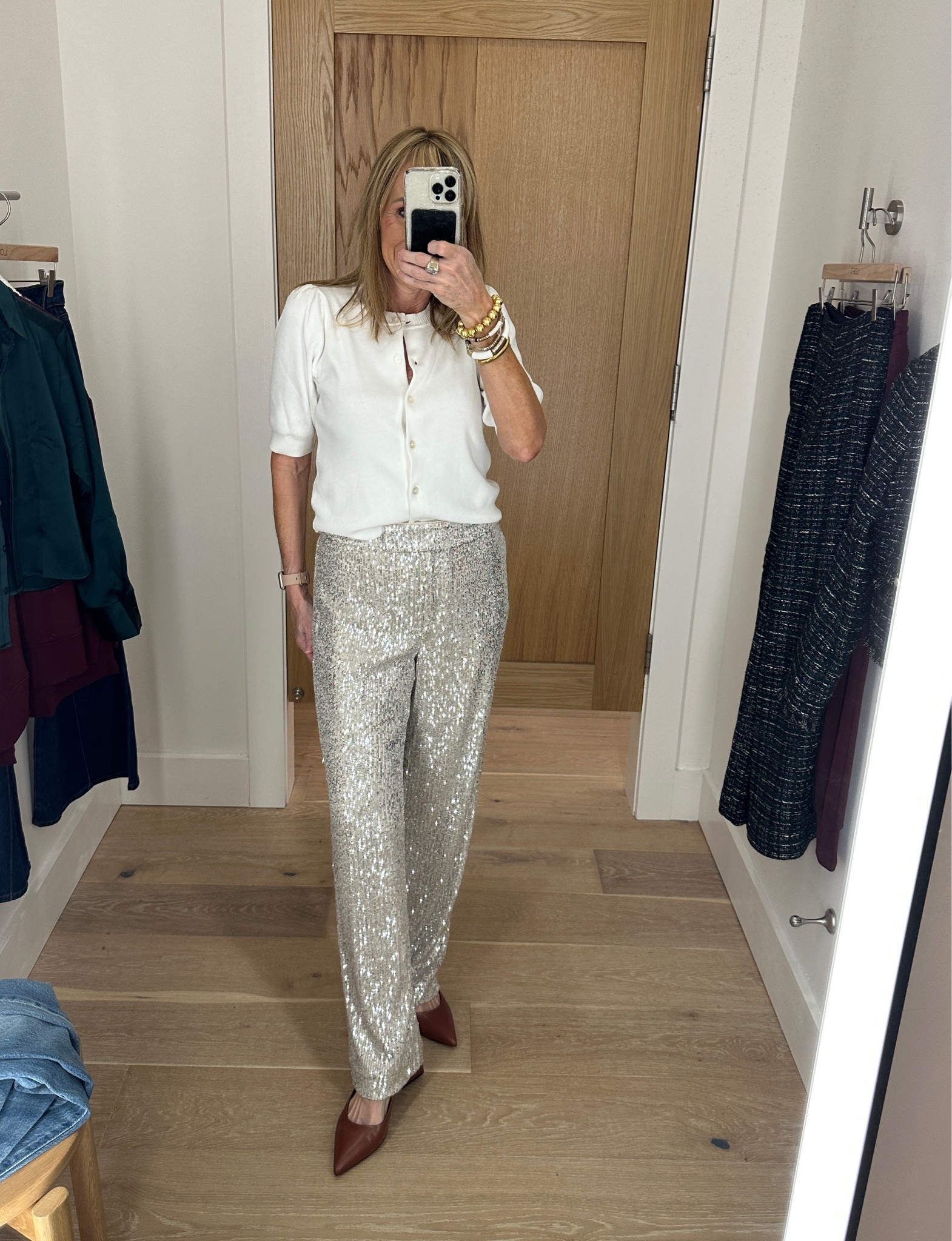 Looking for a great pant for the holidays, this is it! I needed a size smaller but it wasn’t in store, they run TTS. Super comfortable and fun!


#LTKSaleAlert #LTKParties #LTKOver40