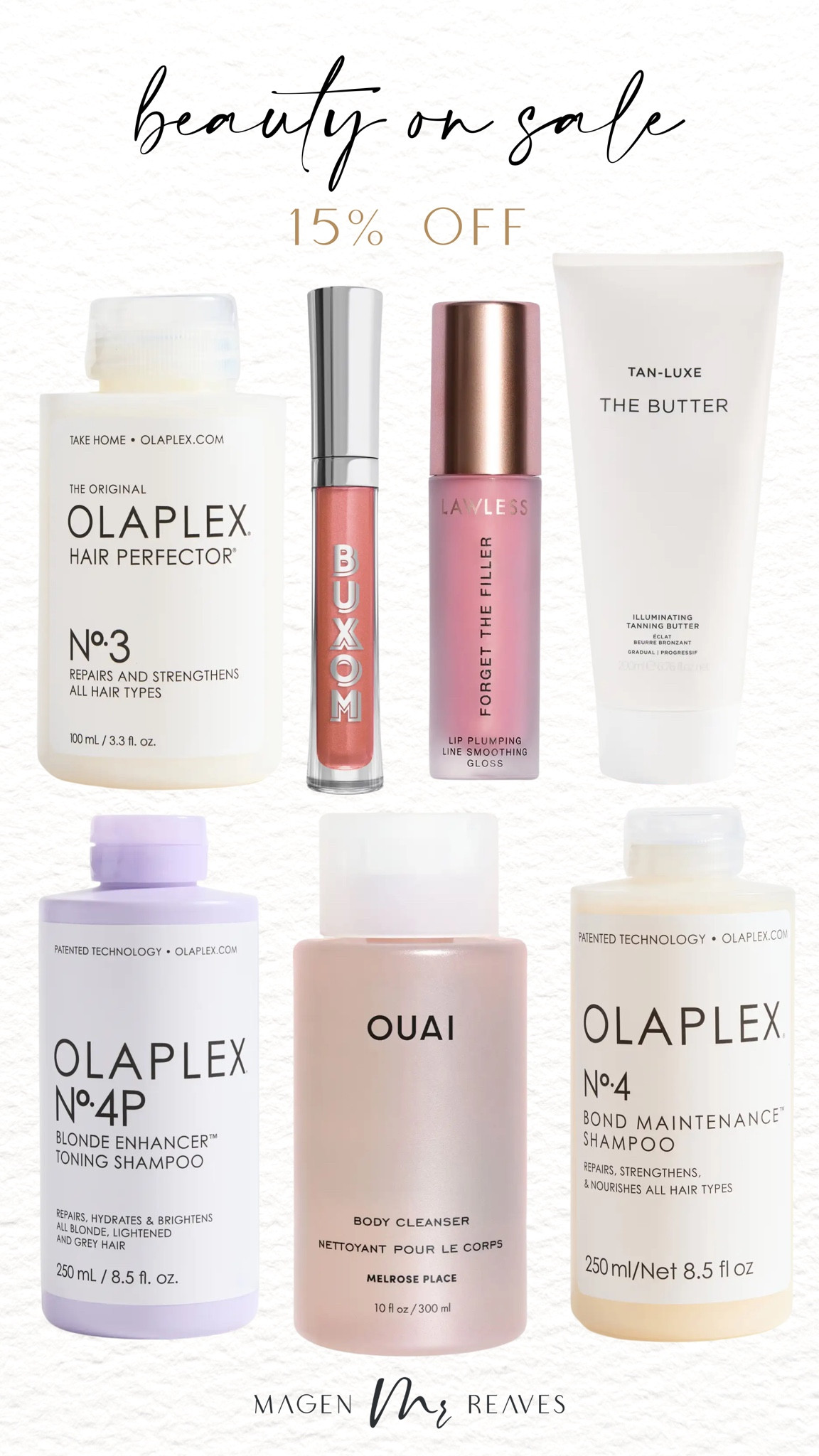 Beauty on sale! 15% off with code GLOWUP15!! 

Makeup on sale - skincare on sale - hair care on sale 

#LTKfindsunder100 #LTKsalealert #LTKbeauty