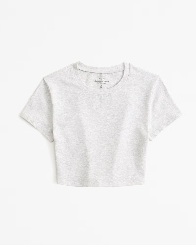 Women's Essential Ultra Cropped Baby Tee | Women's New Arrivals | Abercrombie.com | Abercrombie & Fitch (US)