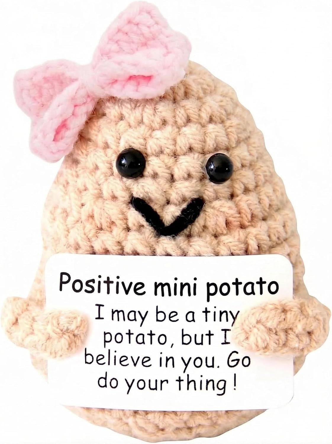 Positive Crochet Potato Emotional Support Love Stuffed Anniversay Gift | Amazon (US)