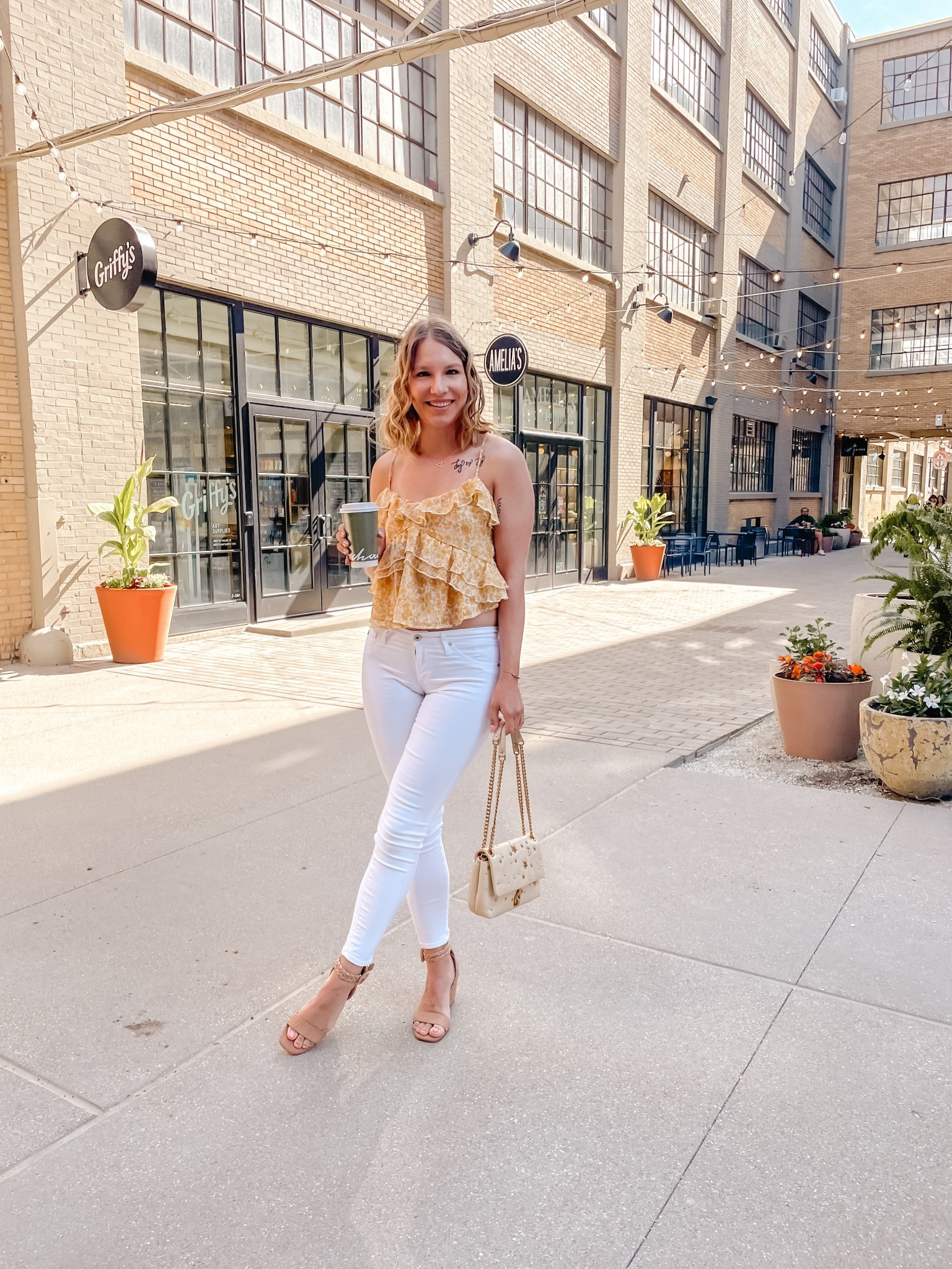 Went a cute breakfast date with my friend and choose this cute springy outfit for the warm morning. #oldnavy #springoutfits 

#LTKSeasonal #LTKSaleAlert #LTKFindsUnder50