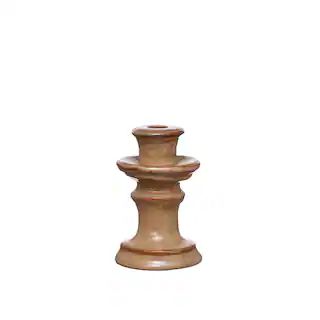 6" Brown Ceramic Taper Candle Holder by Ashland® | Michaels Stores