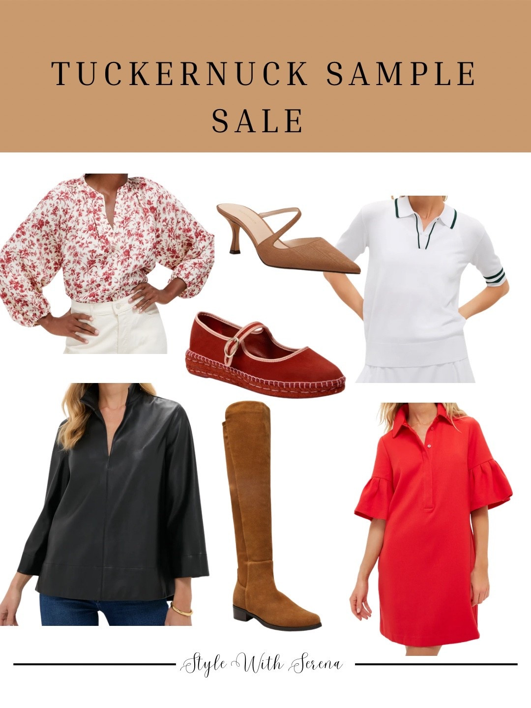 Tuckernuck sample sale, Tuckernuck sale, ladies sale, blouse, dress, boots, shoe sale 

#LTKSeasonal #LTKOver40 #LTKSaleAlert