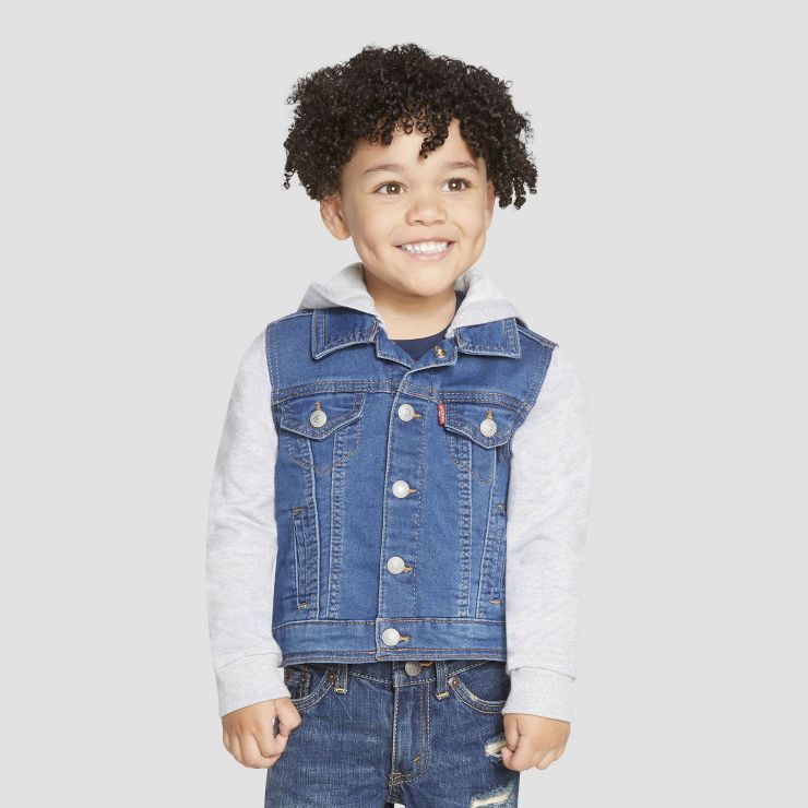 Levi's® Toddler Boys' Indigo Trucker Jacket - Medium Wash | Target