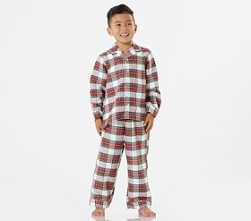 Stewart Plaid Flannel Pajama Set | Pottery Barn Kids