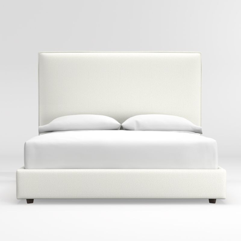 Lotus Upholstered Bed with 53.5" Headboard | Crate & Barrel | Crate & Barrel
