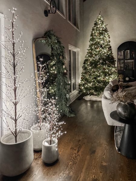 I love these new concrete planters that I got during Black Friday! They come in a set of three on Amazon, and I truly love how they look styled with these Pottery Barn twinkling twig trees! Both items were top clicked items this week. Linked below with similar options too!

#LTKHoliday #LTKhome #LTKstyletip