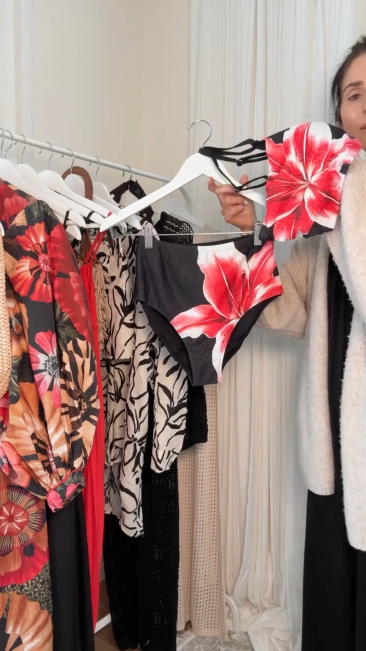 Save this… for your next vacation 🙌🏼☀️ I’m just shy of 5-7” for reference and will add sizing to these pieces below
Two piece swim: small 

#LTKSeasonal #LTKgrwm #LTKTravel