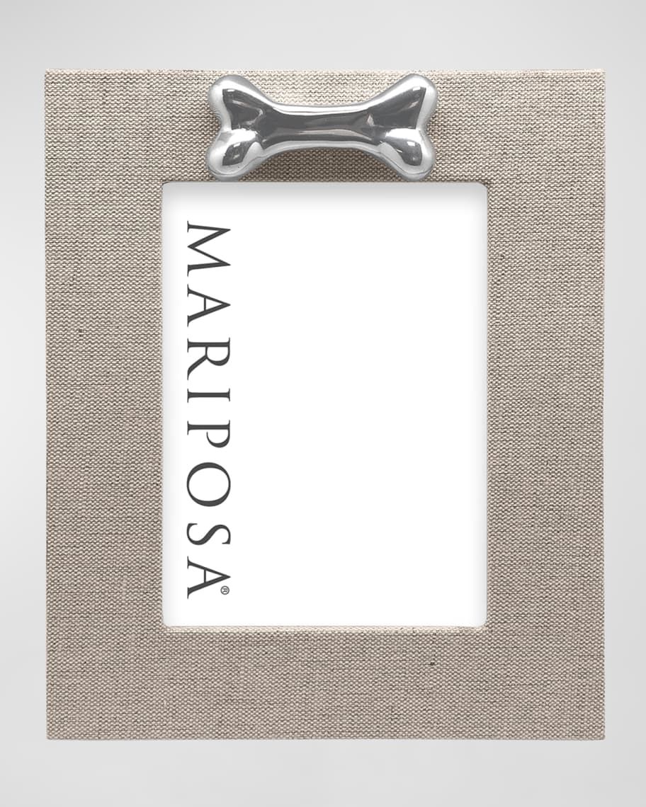 Mariposa Linen with Dog Bone Frame, 5" x 7" | Neiman Marcus