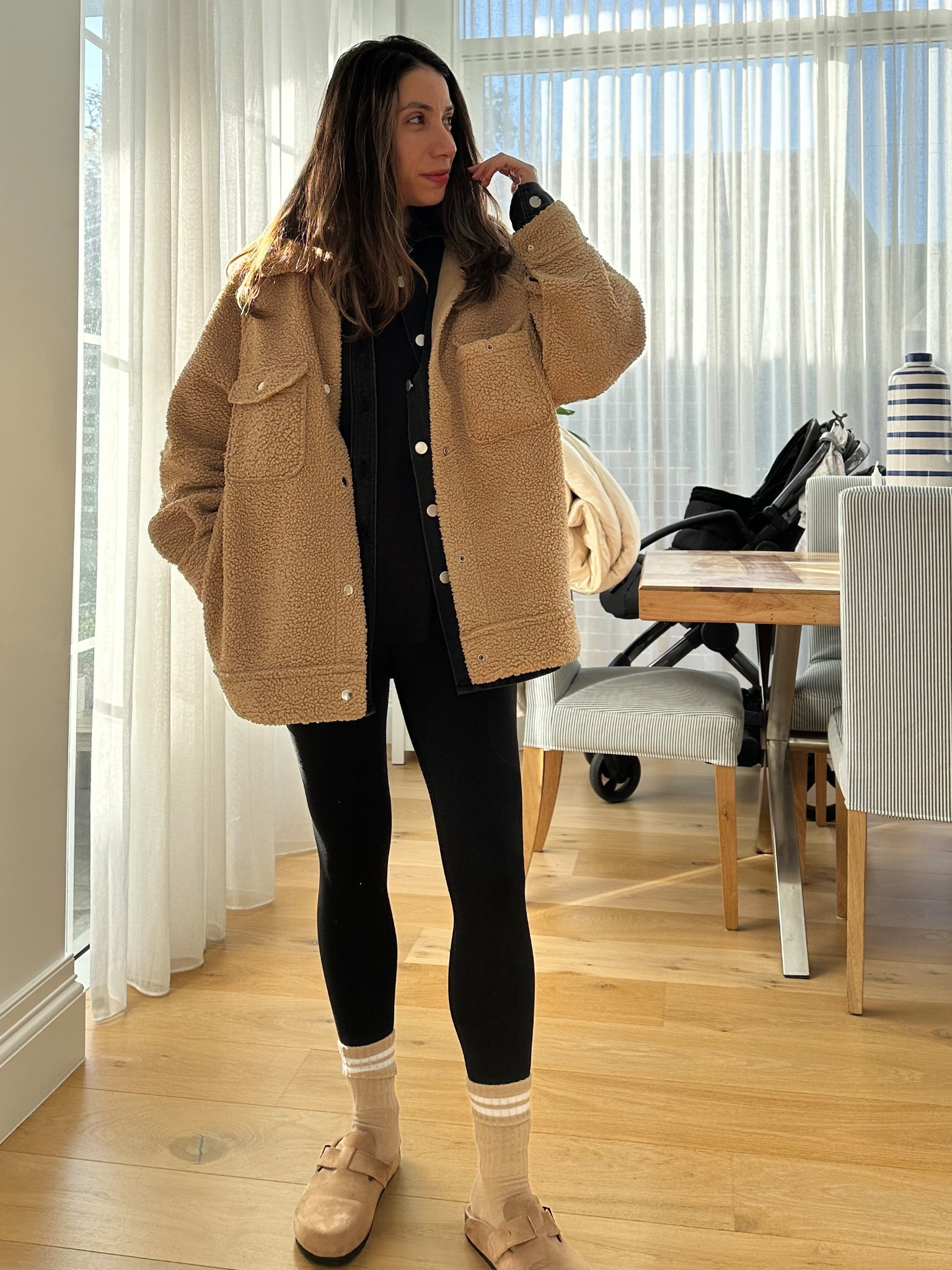 Coffee run fit #casual #cosy #clogs