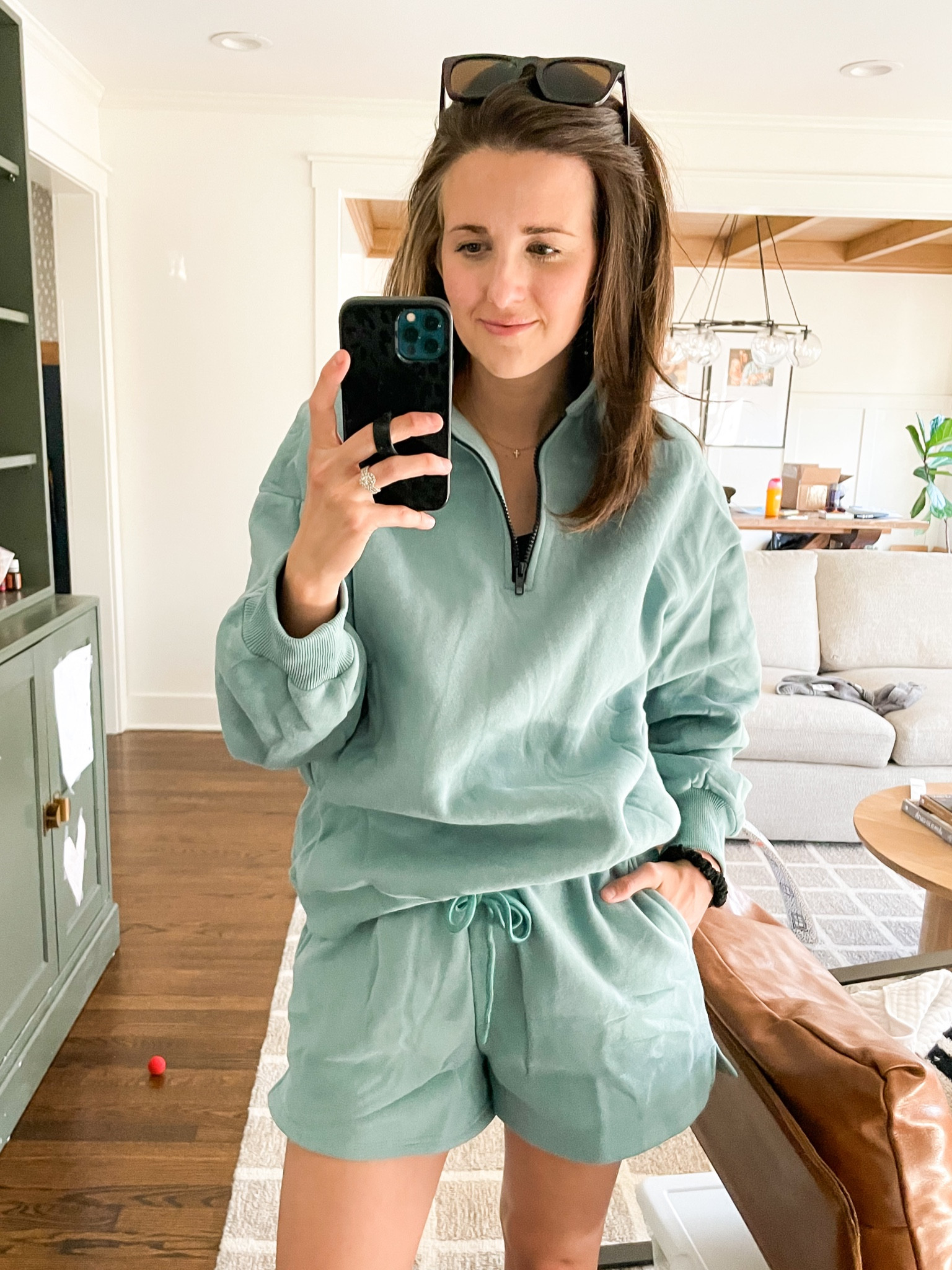 This is the softest Amazon set! Love this color! Wearing a small 