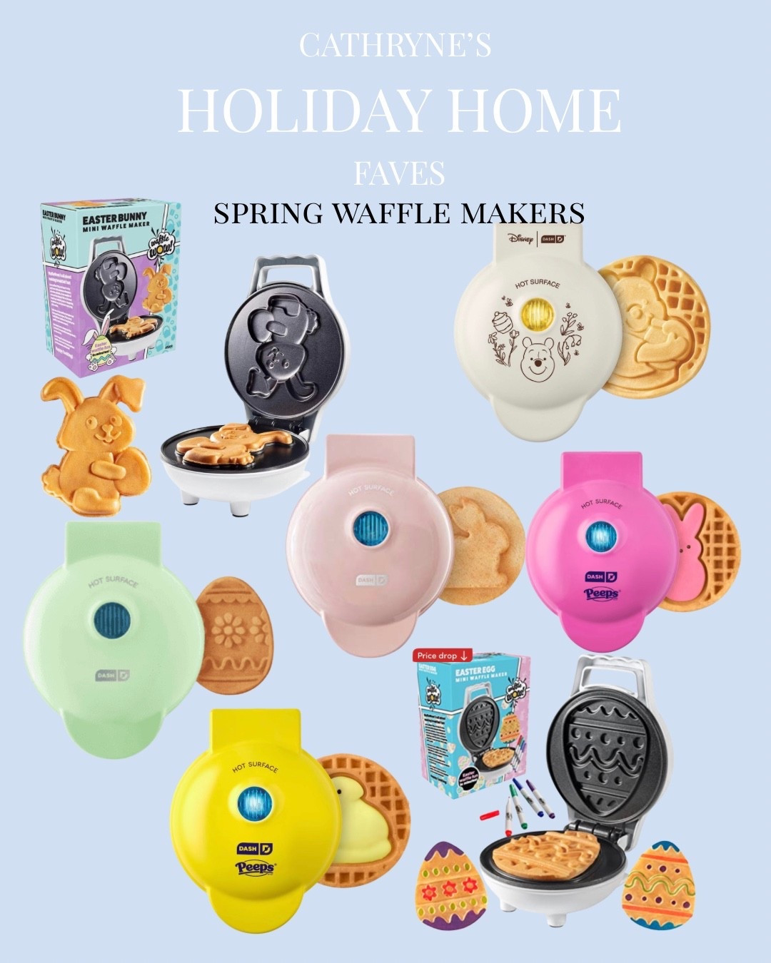 Spring Waffle Makers | Easter Mini Waffle Maker | Kids breakfast 

#LTKSeasonal #LTKmomlife #LTKHome