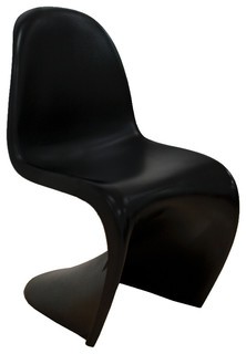 Poly and Bark S Chair, Black, Set of 2 | Houzz 