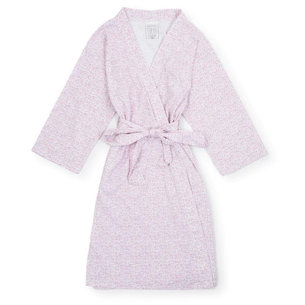 SALE Sassy Women's Pima Cotton Spa Wrap - Pretty Pink Blooms | Lila and Hayes