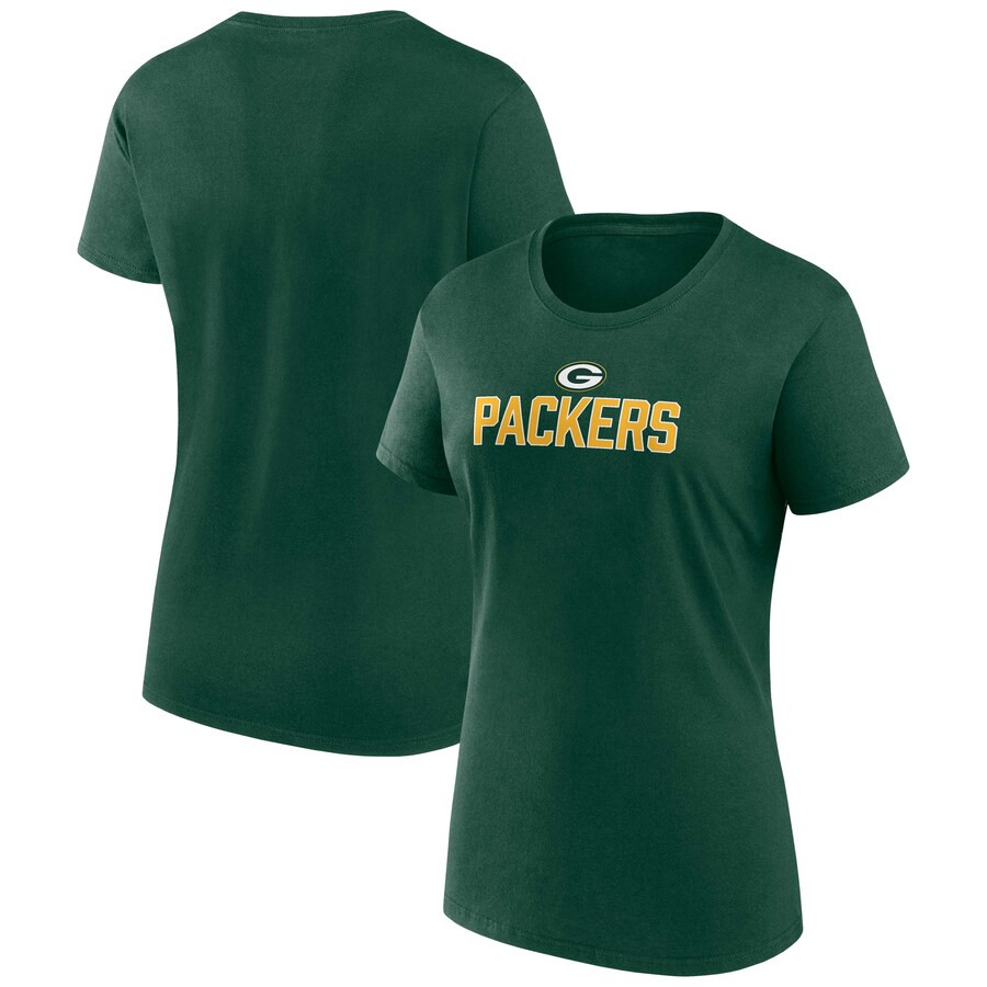 Green Bay Packers Fanatics Women's Fundamental Base T-Shirt - Green | Fanatics