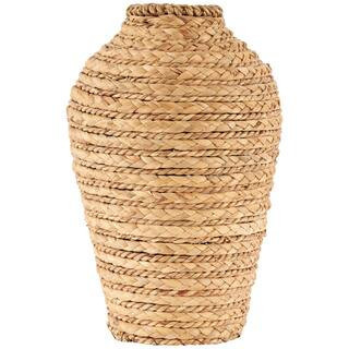 13" Brown Seagrass Handmade Braided Vase By Ivory And Iris | Michaels® | Michaels Stores