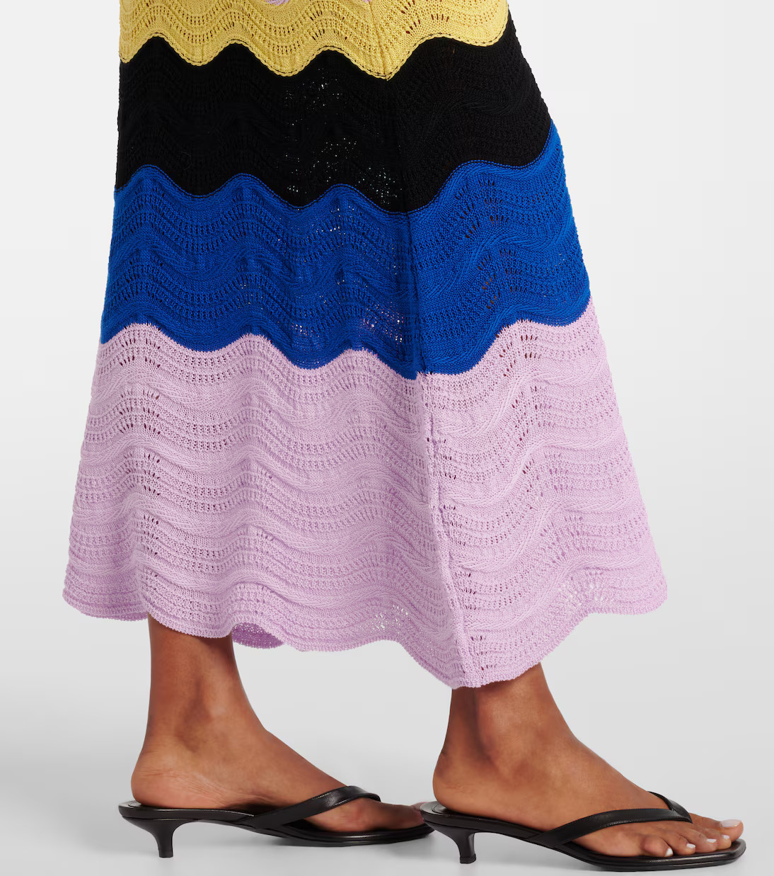 Chevron crochet cotton maxi dress | Mytheresa (US/CA)