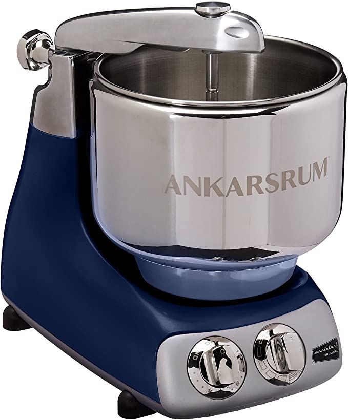 Ankarsrum Original 6230 Royal Blue and Stainless Steel 7 Liter Stand Mixer | Amazon (US)